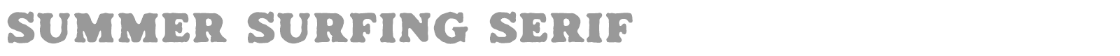 Summer Surfing Serif font preview